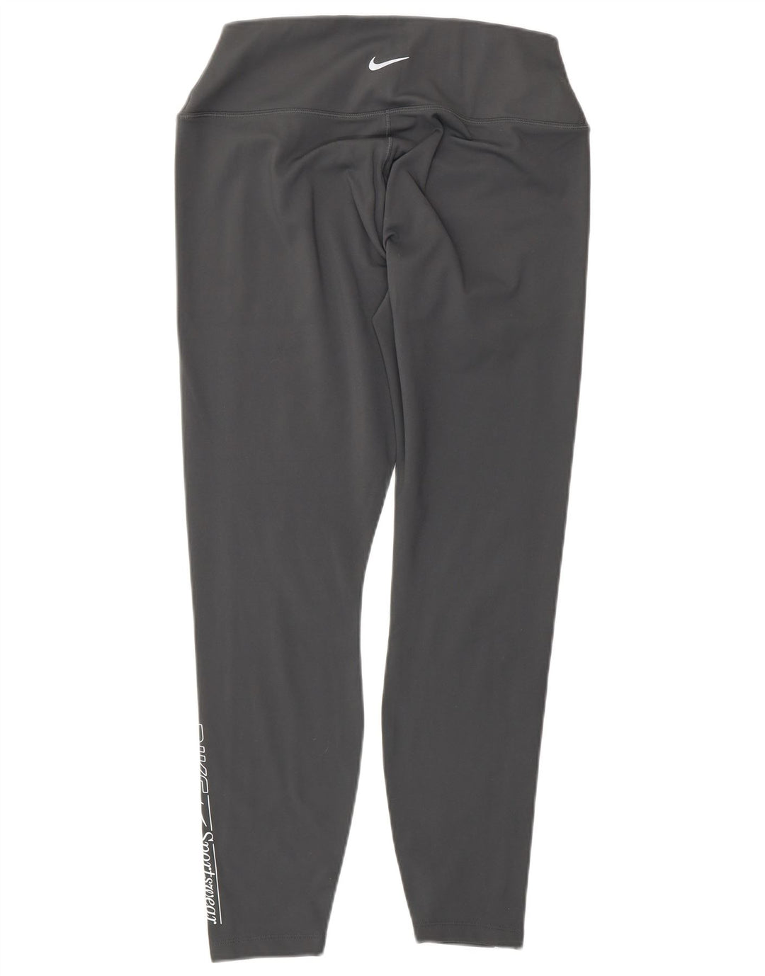 NIKE Womens Graphic Leggings UK 16 Large  Grey Polyester