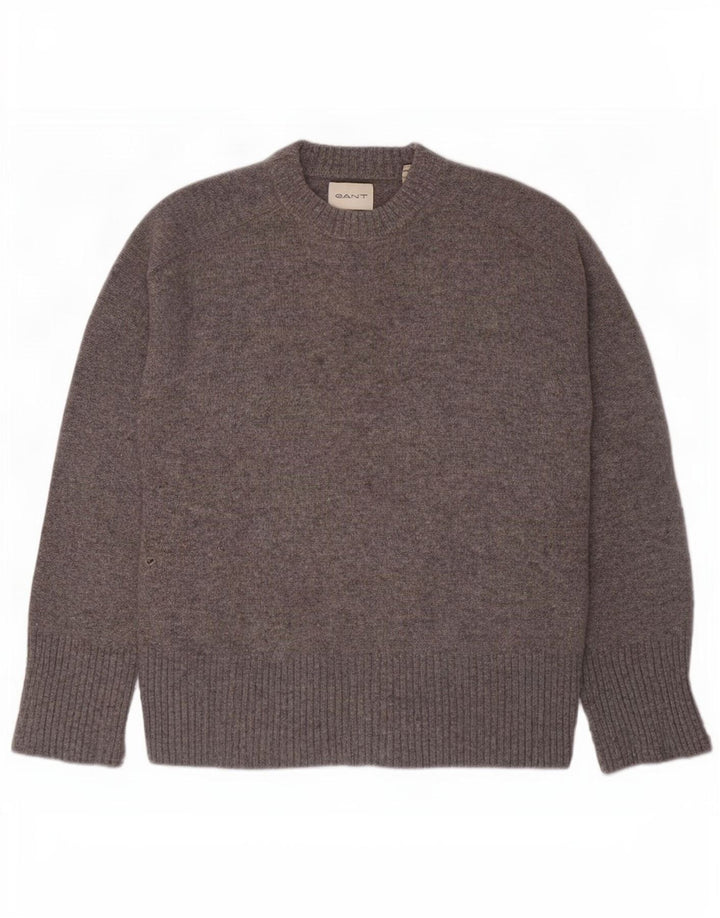 Gant Mens Crew Neck Jumper Sweater Small Grey