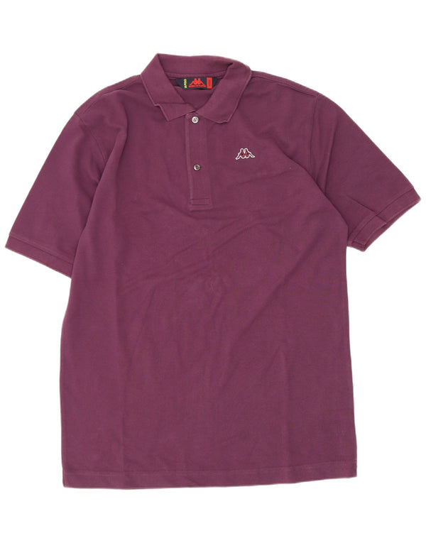 Kappa Mens Polo Shirt Medium Maroon Cotton