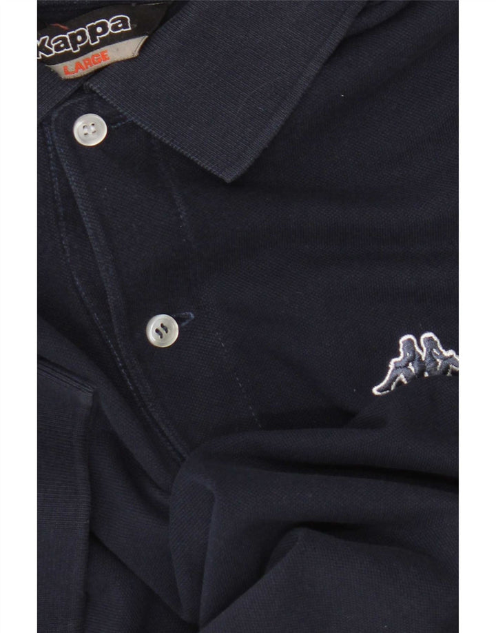Kappa Polo para hombre grande azul marino