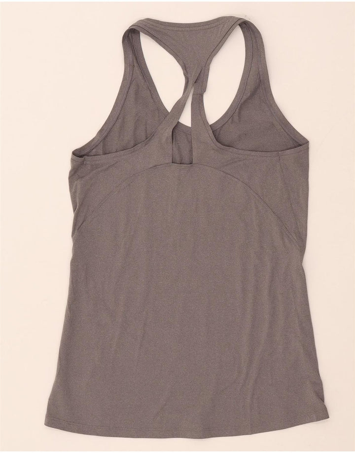 Colete feminino ATHLETA UK 8 pequeno poliéster cinza