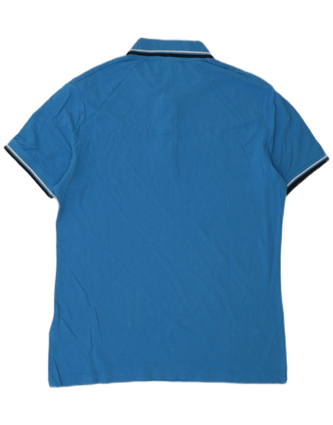 Diadora Polo Homme Bleu Moyen Coton