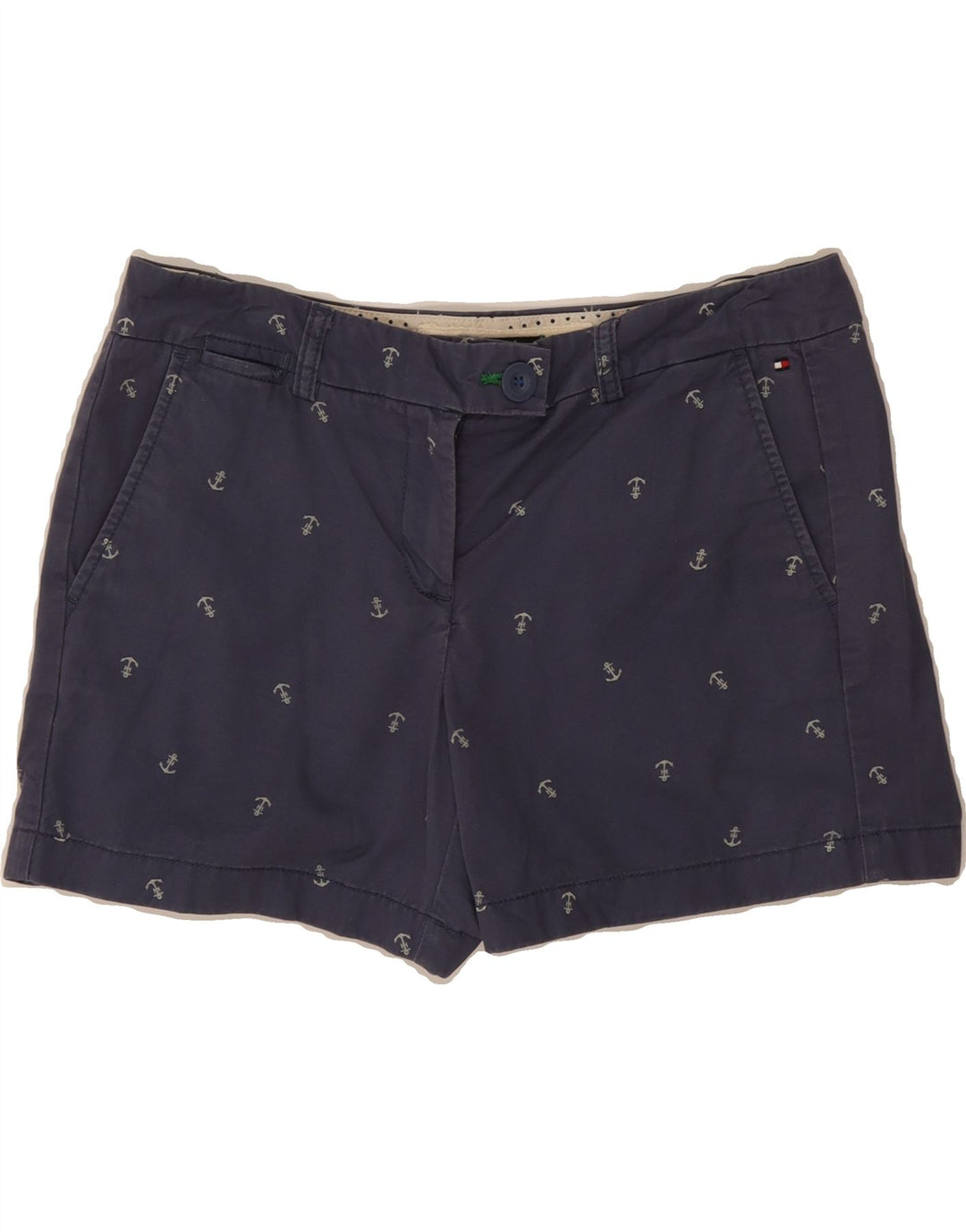 TOMMY HILFIGER Womens Chino Shorts US 6 Medium W32 Navy Blue Vintage Tommy Hilfiger and Second-Hand Tommy Hilfiger from Messina Hembry 
