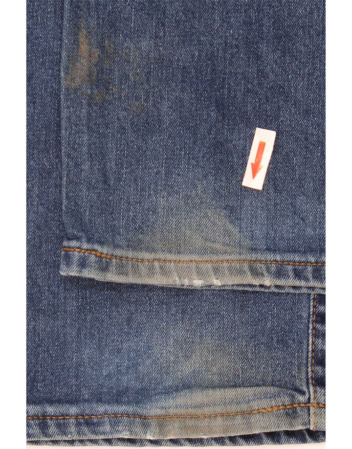 Marks & Spencer Mens Regular Straight Jeans W38 L33 Blue Cotton