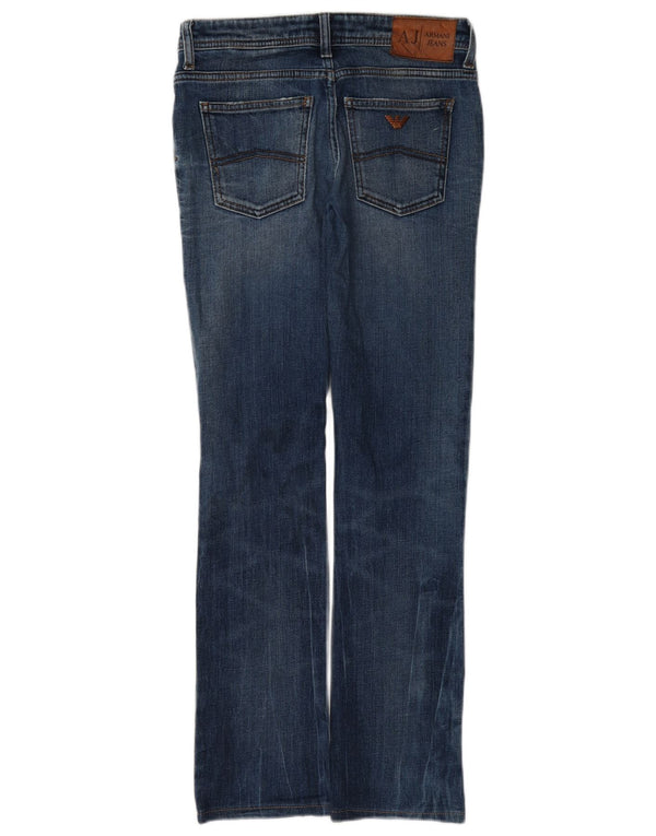 Armani Damen Slim Bootcut Jeans W26 L29 Blaue Baumwolle