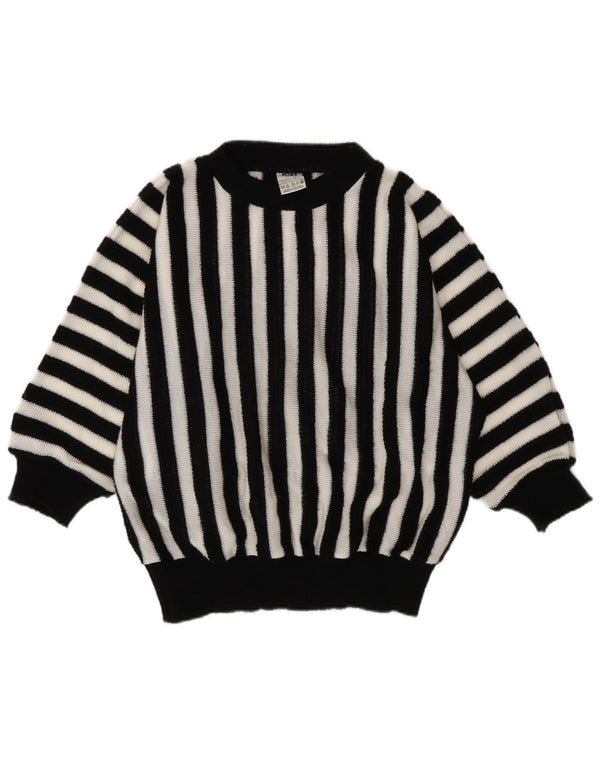 C&A Pulover pentru femei cu gât de barcă EU 48/50 XL Acrilic cu dungi negre