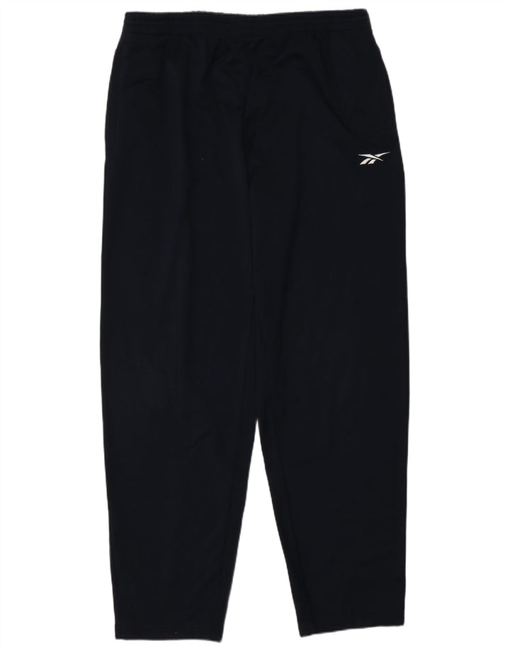Reebok Mens Tracksuit Trousers Large  Navy Blue Polyester
