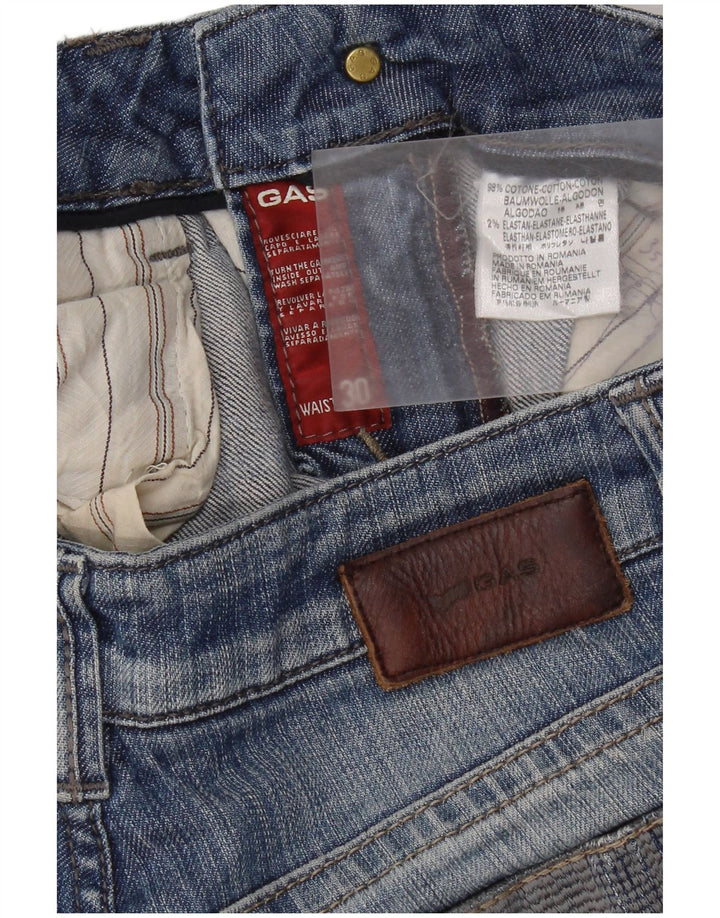 Jeans dritti da donna Gas W30 L31 cotone blu