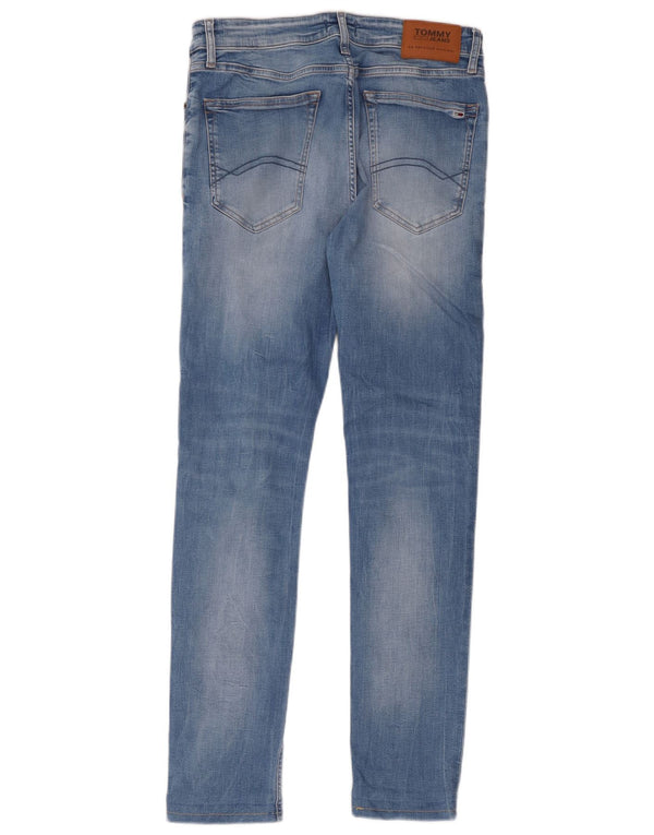 Tommy Hilfiger Herre Skinny Jeans W32 L34 Blå Bomuld