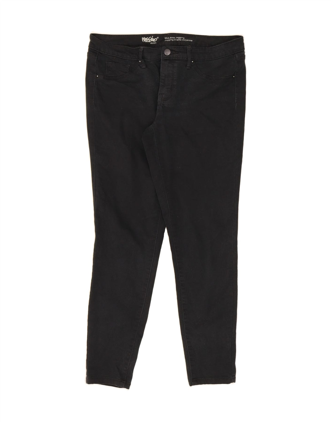 MOSSIMO Womens Mid Rise Jegging Cropped Trousers US 8 Medium W29 L26 Black Vintage Mossimo and Second-Hand Mossimo from Messina Hembry 