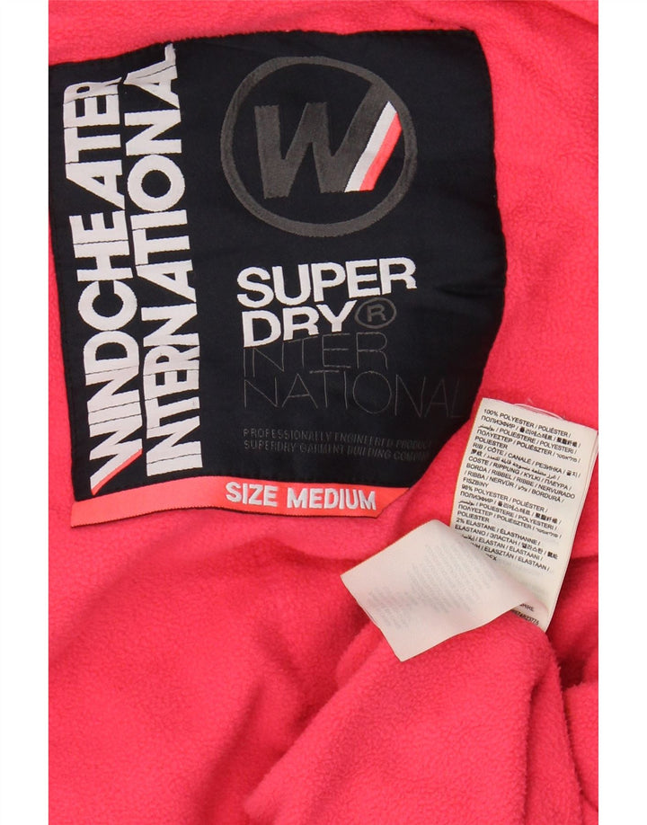 Jachetă Windbreaker cu grafică pentru femei SUPERDRY UK 14 Medium Bleumarin