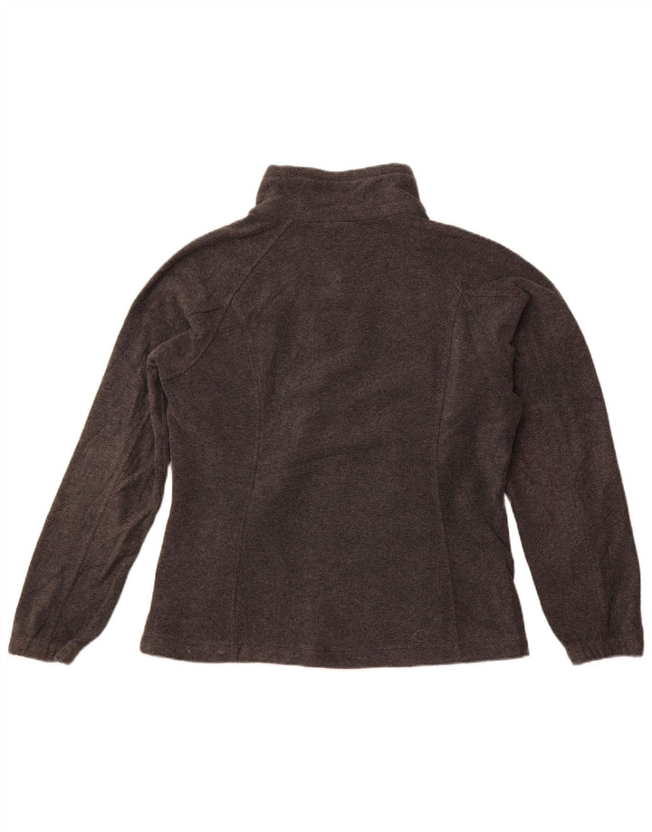 Columbia Womens Fleece Jacket UK 16 Large Grey Polyester