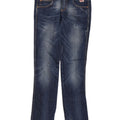 ROY ROGERS Jean slim effet vieilli pour femme W27 L33 bleu coton