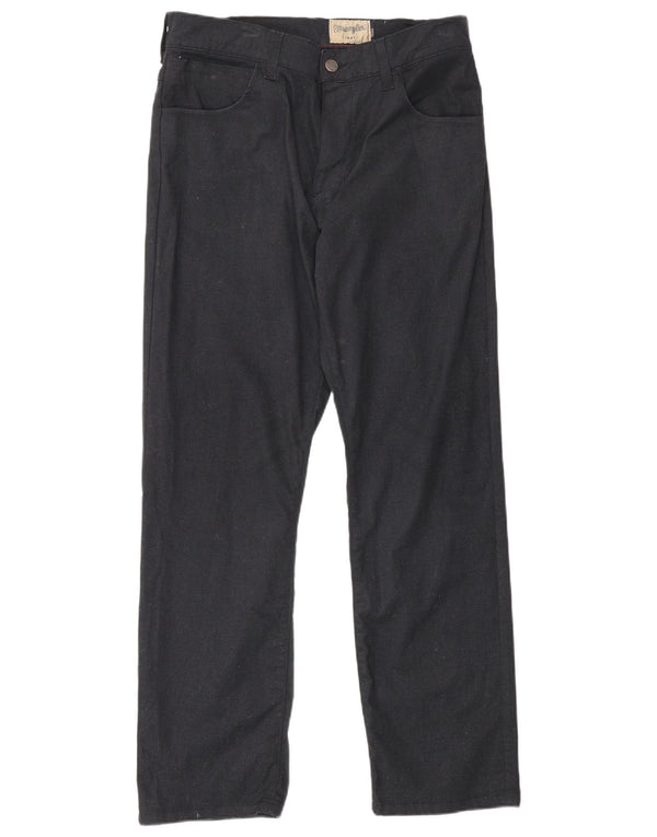 Jeans dritti elasticizzati Texas da uomo Wrangler W32 L30 cotone nero