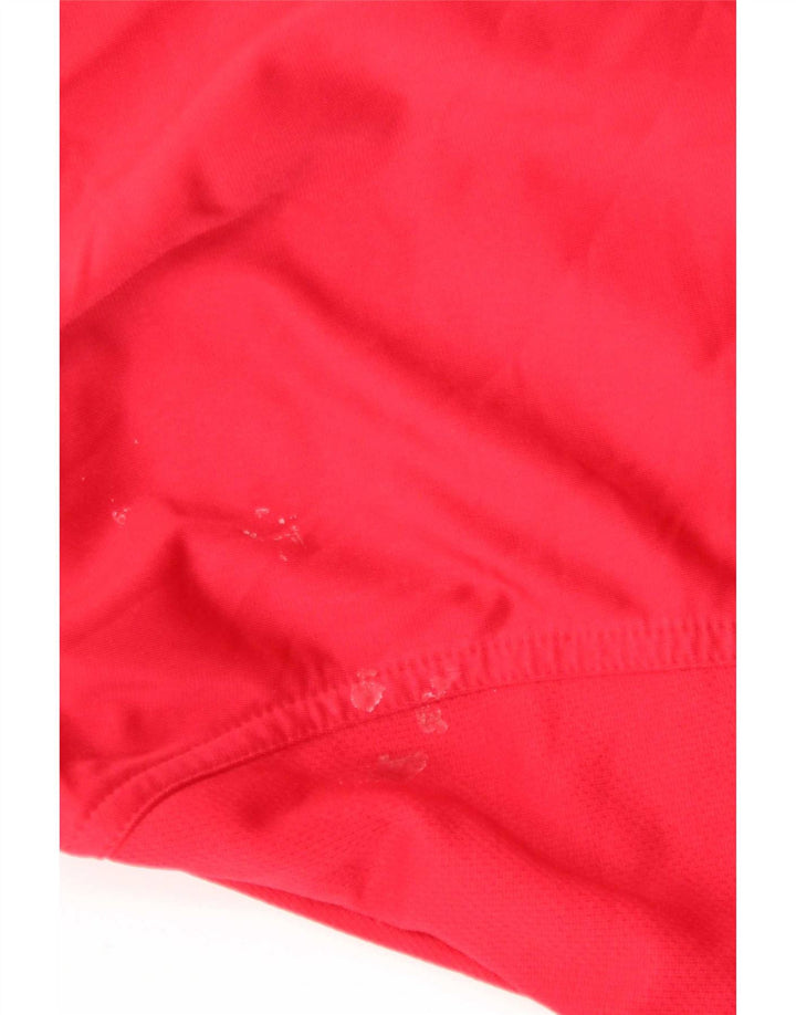 Giacca da tuta da uomo Adidas UK 44/46 Large Rosso Poliestere