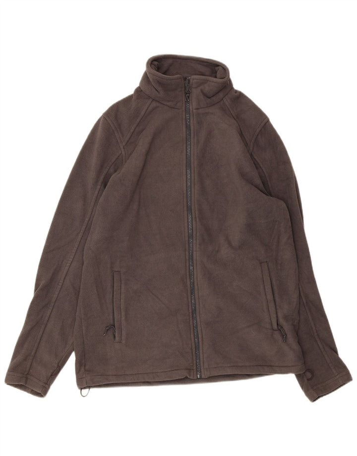MOUNTAIN WAREHOUSE Mens Fleece Jacket UK 36 Small Grey Polyester