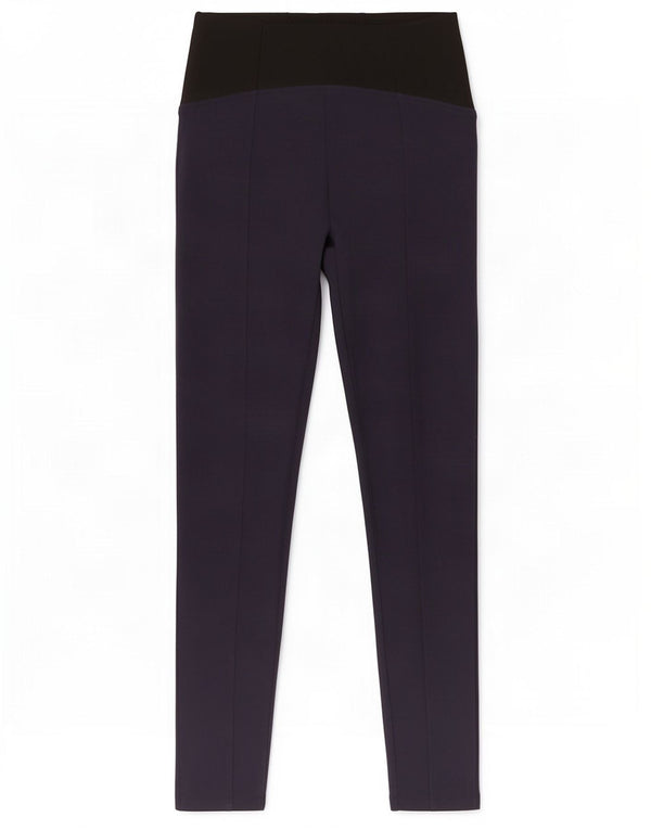 Marks & Spencer Damen Leggings UK 10 Small Marineblau Colourblock Viskose
