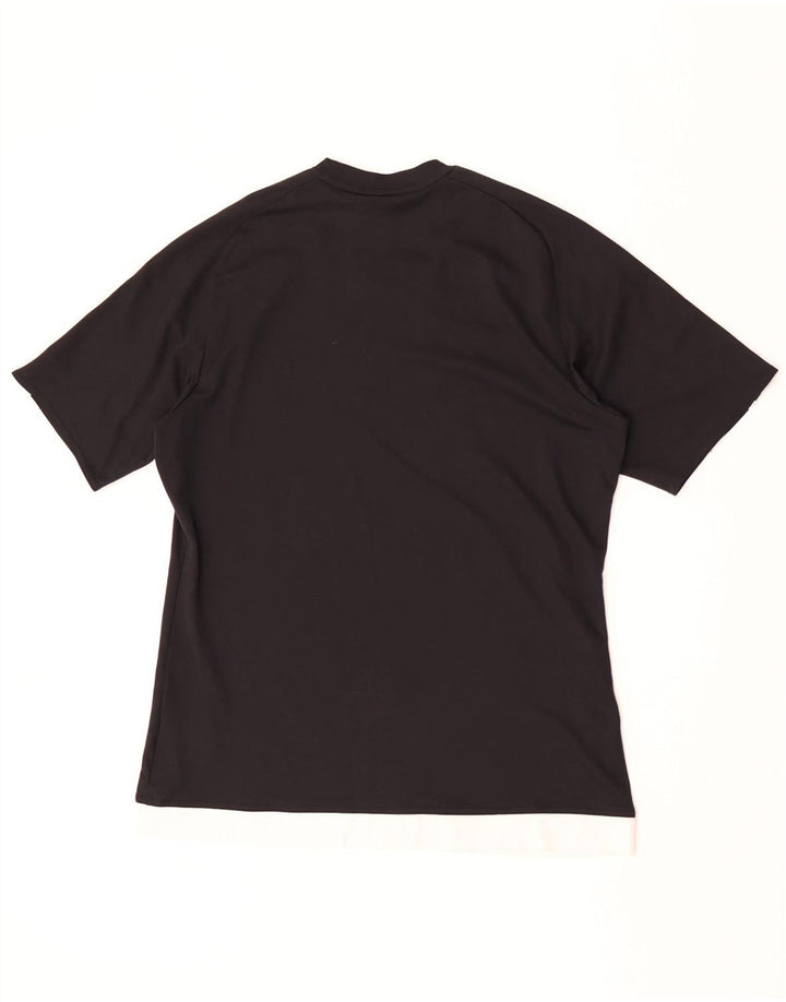 Adidas Mens Climalite T-Shirt Top Medium Black Polyester