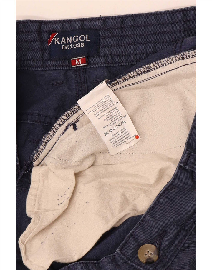 Kangol Mens Chino Shorts Medium W32 Navy Blue Cotton