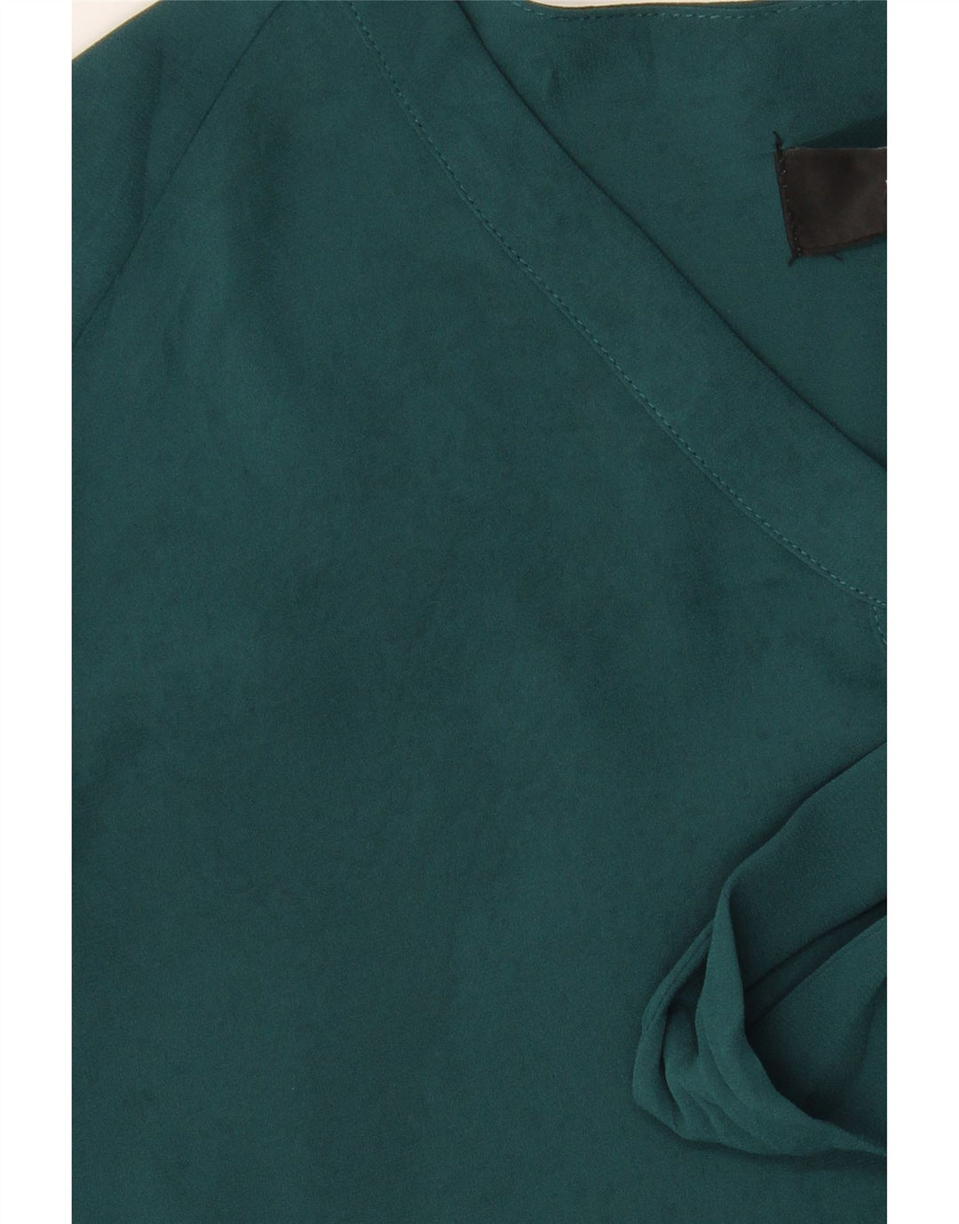 MOSSIMO Womens Long Sleeve Blouse Top UK 14 Medium Green Polyester Vintage Mossimo and Second-Hand Mossimo from Messina Hembry 