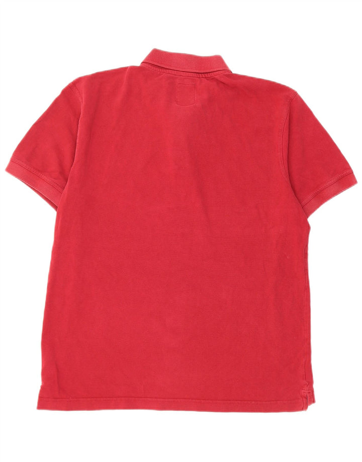 Crew Clothing Mens Polo Shirt Medium Red Cotton