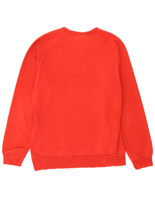 Felpa Adidas Clima 365 da uomo, grande, in cotone rosso