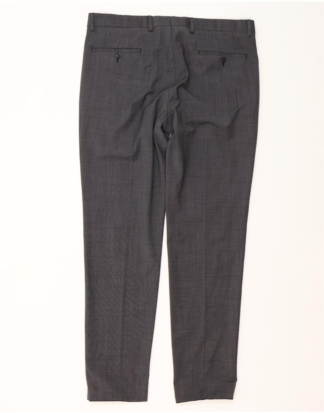 S.Oliver Herren-Anzug mit 2 Knöpfen, UK 46, 3XL, W38, L32, Grau, Polyester