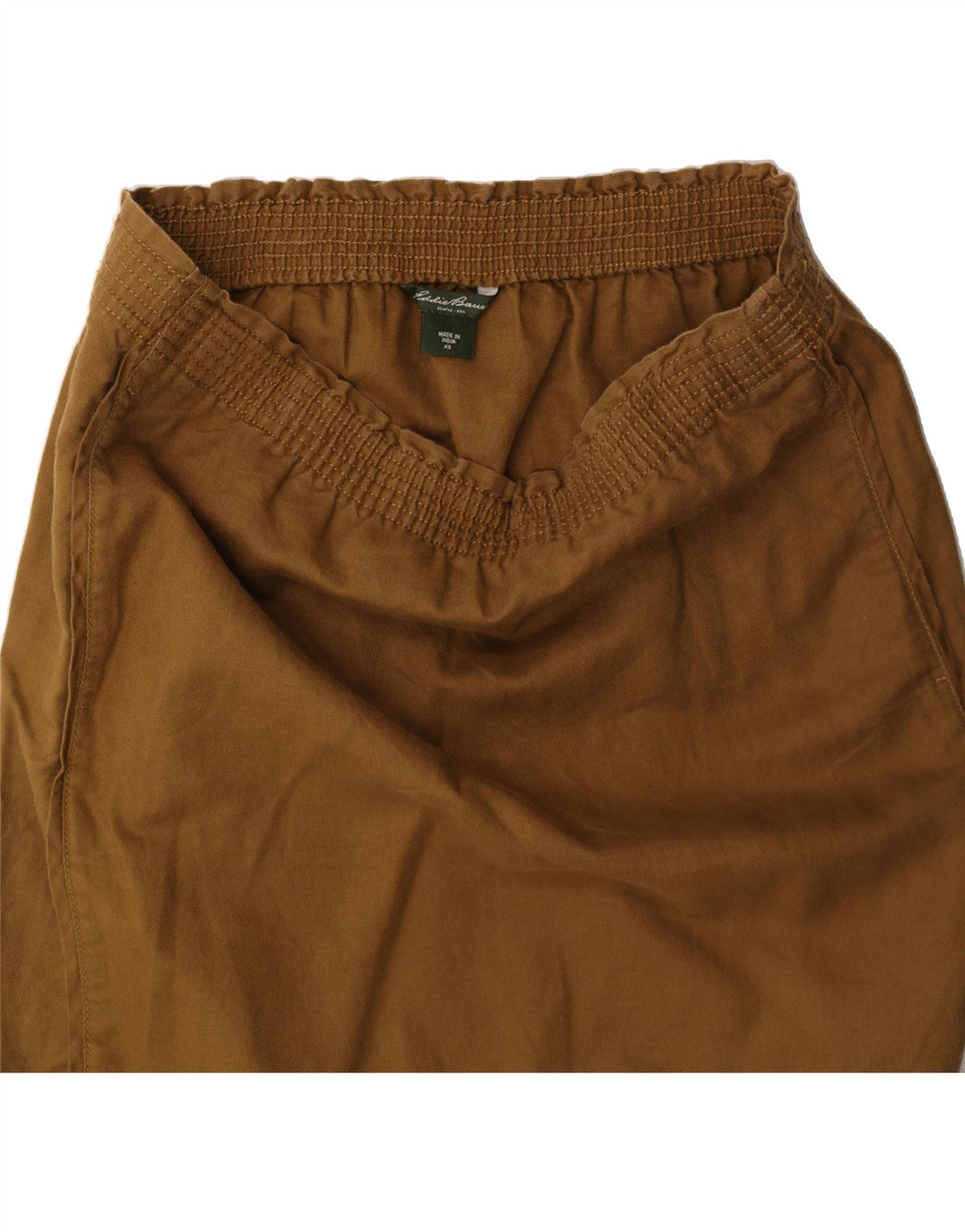 EDDIE BAUER Womens Skirt XS W30 Brown Linen Vintage Eddie Bauer and Second-Hand Eddie Bauer from Messina Hembry 
