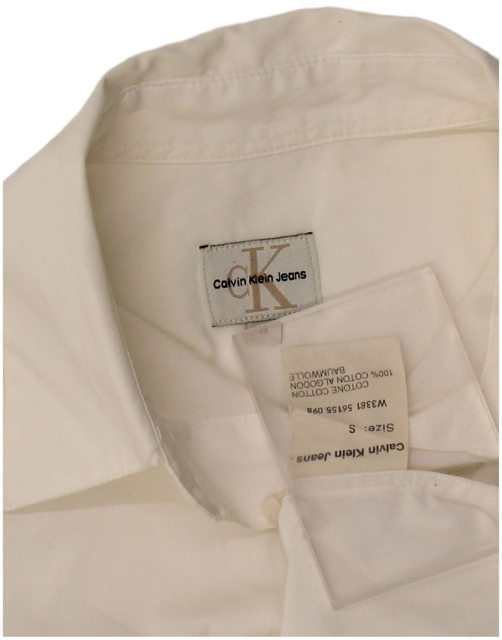 Calvin Klein Chemise Femme Petit Blanc Cassé Coton