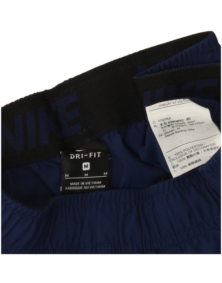 Мужские спортивные шорты NIKE Dri Fit с рисунком, средний темно-синий, полиэстер