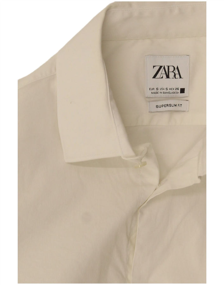 Zara Ανδρικό πουκάμισο Super Slim Fit Small White