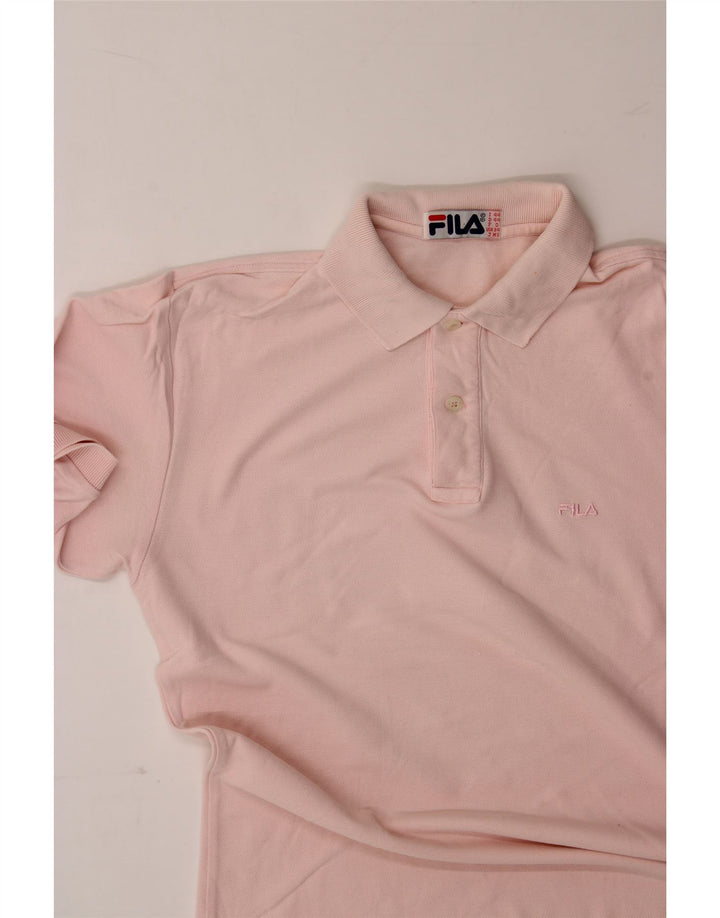 FILA Womens Polo Shirt IT 44 Medium Pink Cotton Vintage Fila and Second-Hand Fila from Messina Hembry 