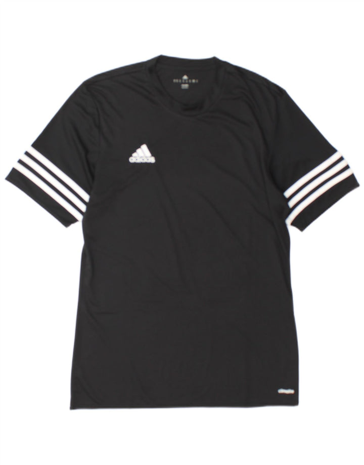 Maglietta Adidas Climalite da uomo media nera