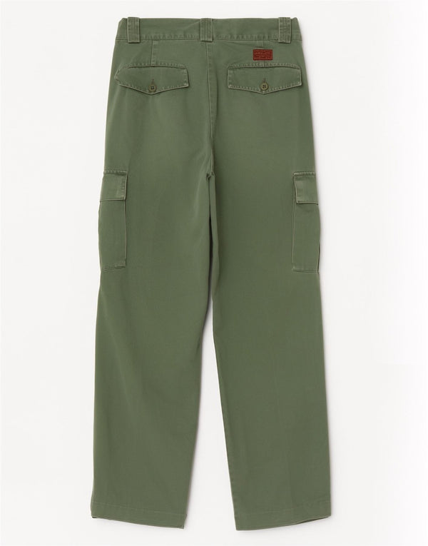 Pantaloni cargo affusolati da uomo Rifle W28 L30 Verdi