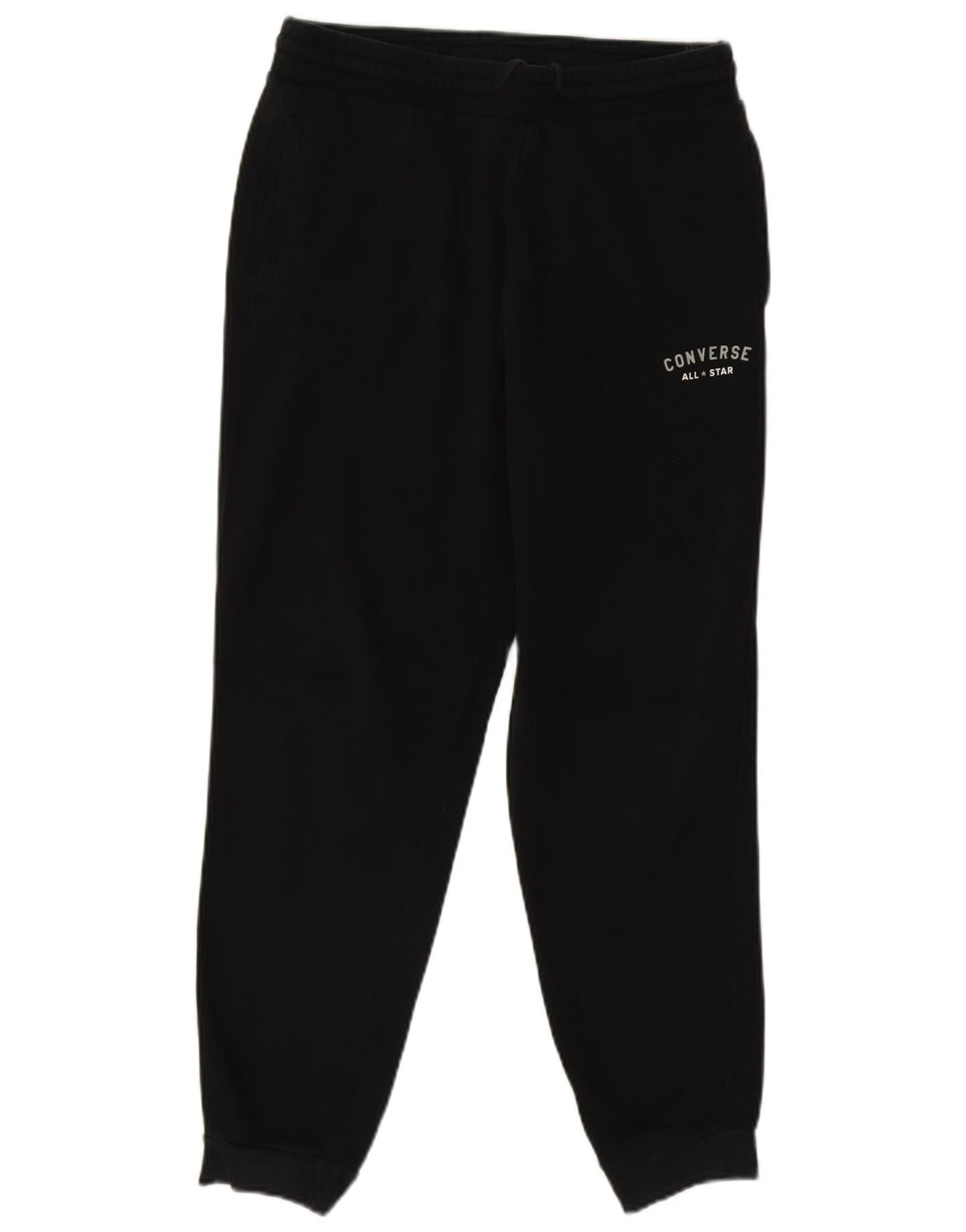 Converse Mens Graphic Tracksuit Trousers Joggers Medium  Black Cotton