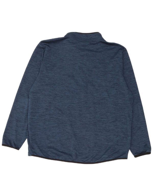 Top de trening Under Armour pentru bărbați, cu fermoar și gât, 2XL, albastru pete