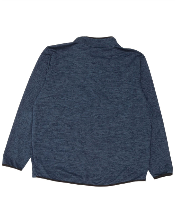 Under Armour Haut de survêtement à col zippé pour homme 2XL Bleu moucheté