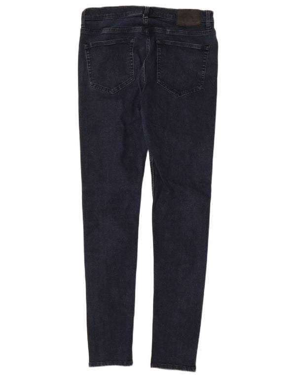 Γαλλικό Connection Skinny Jeans UK 12 Medium W30 L30 Navy Blue Cotton