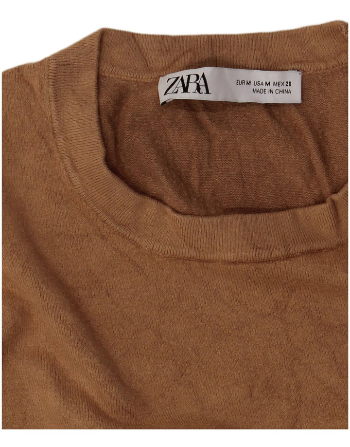 Zara Dame sweater med rund hals DK 12 Medium Brun