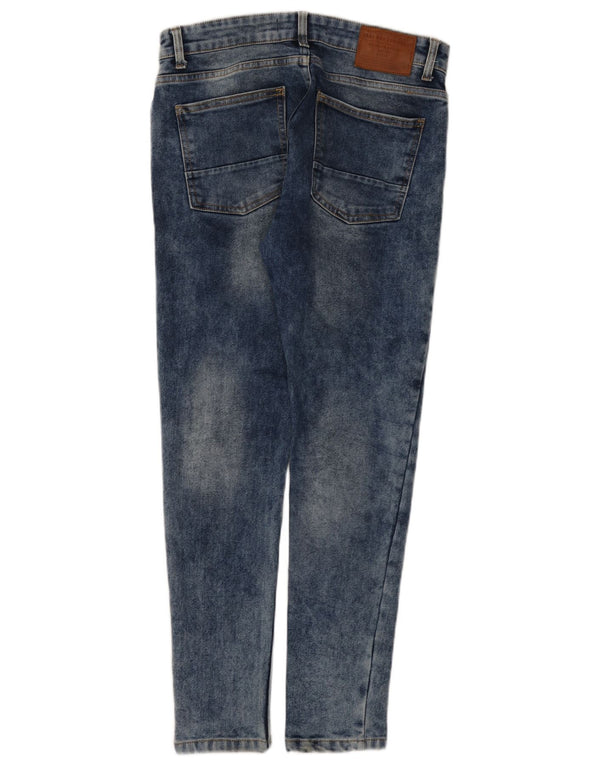 Zara Damen Slim Jeans W30 L29 Blau