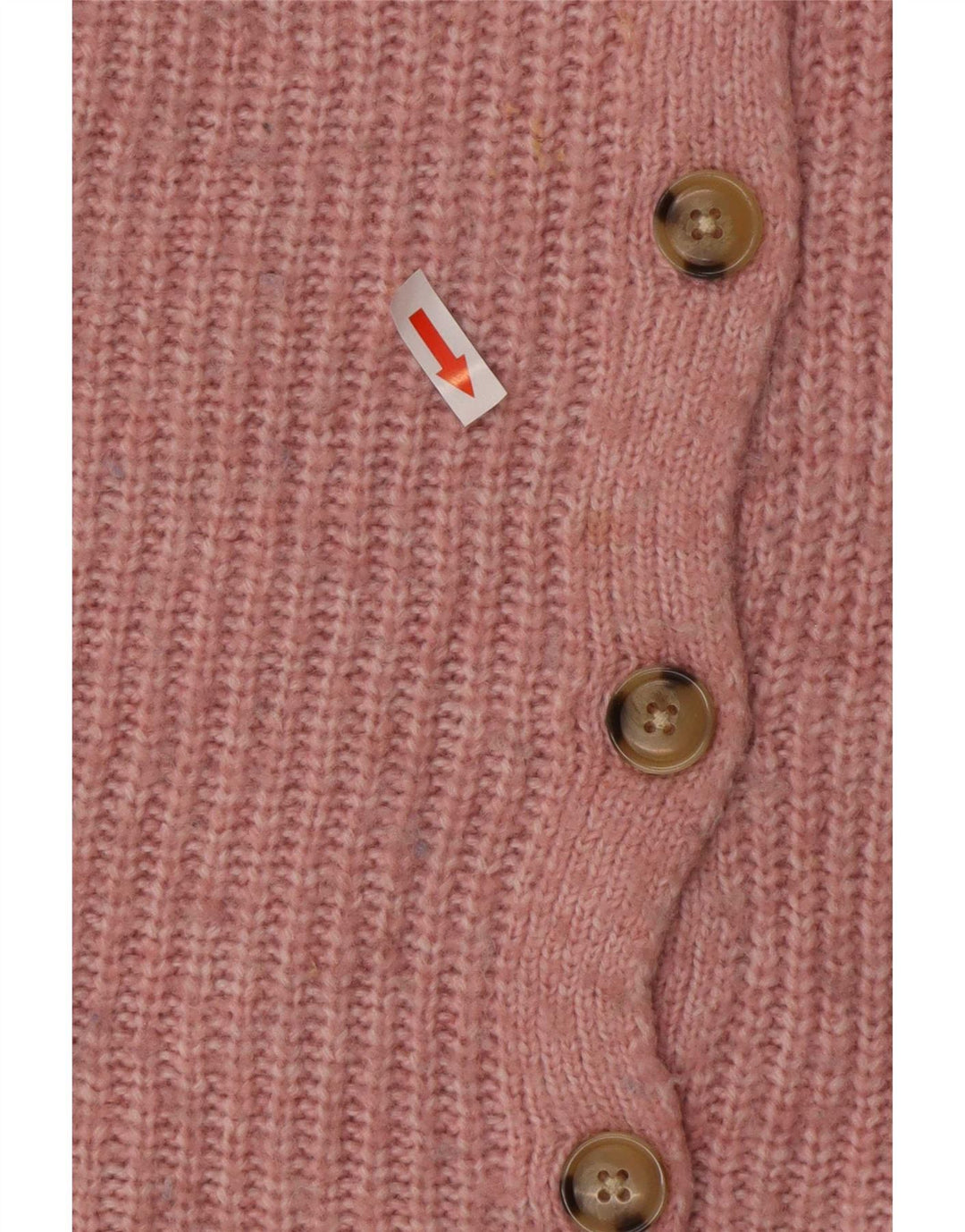 Marks & Spencer Womens Oversized Cardigan Sweater UK 10 Small Pink Acrylic