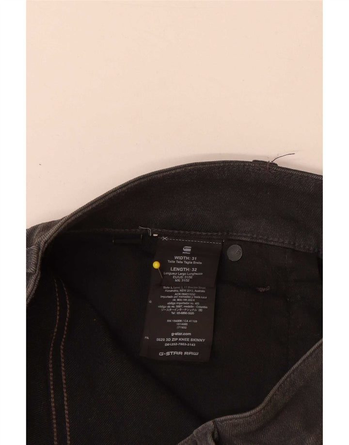 G-Star Mens Slim Jeans W31 L32 Grey Cotton