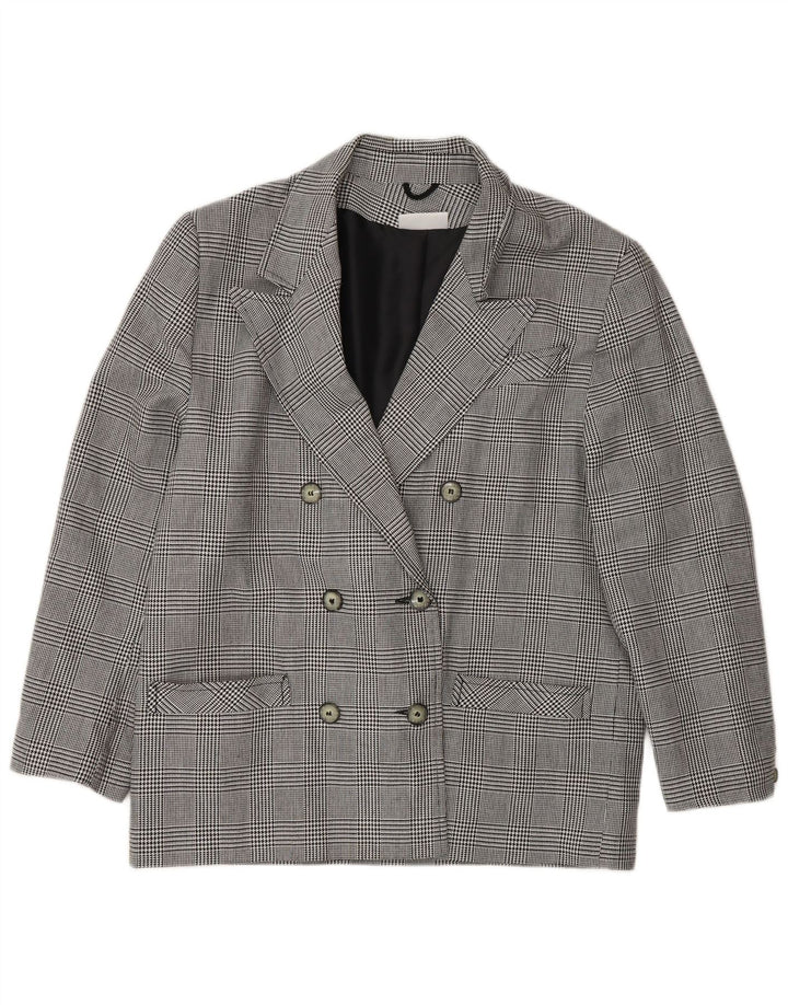 Sacou blazer pentru femei Peggy Page UK 14 mare, gri Houndstooth