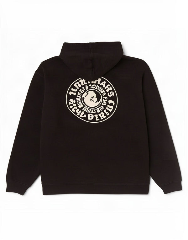 Felpa con cappuccio grafica Hurley da uomo piccola nera