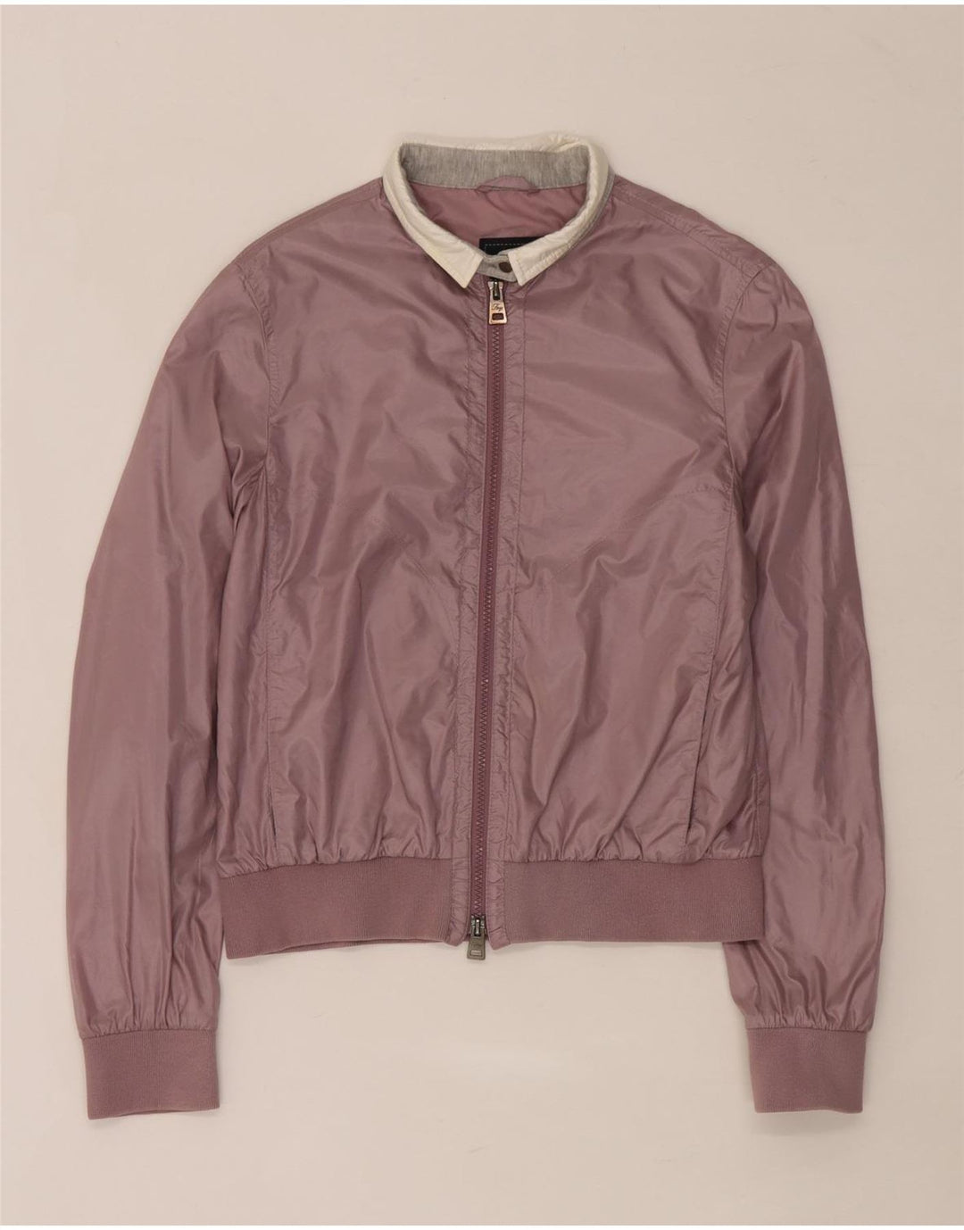 Fay Damen Bomberjacke UK 14 Large Lila Colourblock Polyamid