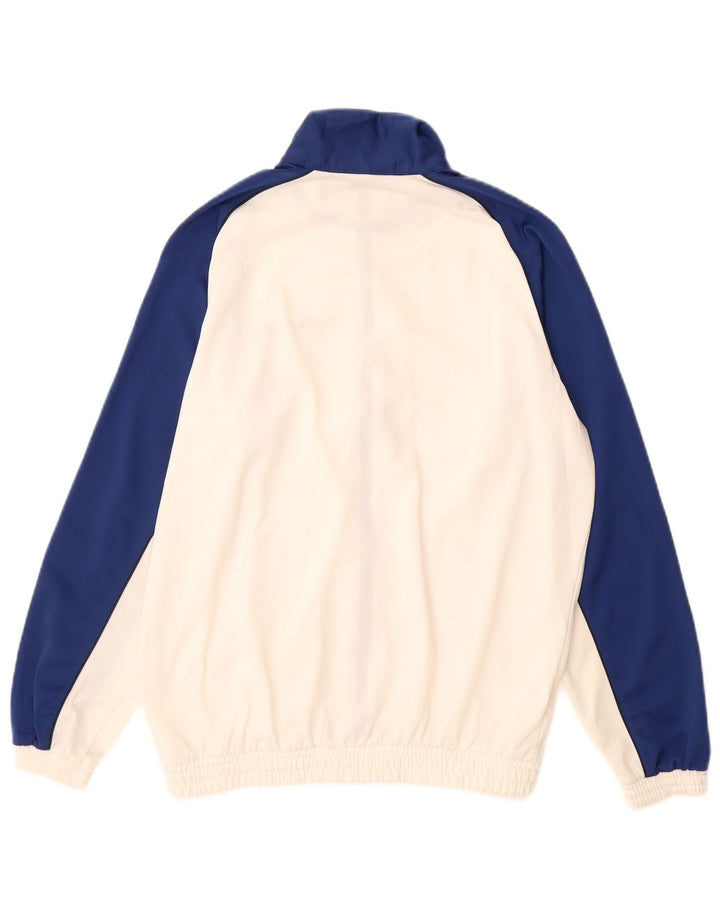 CHAMPION Boys Tracksuit Top Jacket 13-14 Years XL White Colourblock