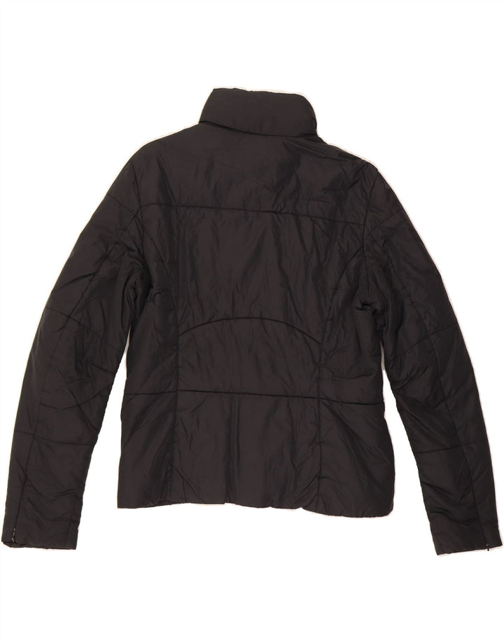 GAS Womens Padded Jacket UK 14 Medium Black Polyester Vintage Gas and Second-Hand Gas from Messina Hembry 