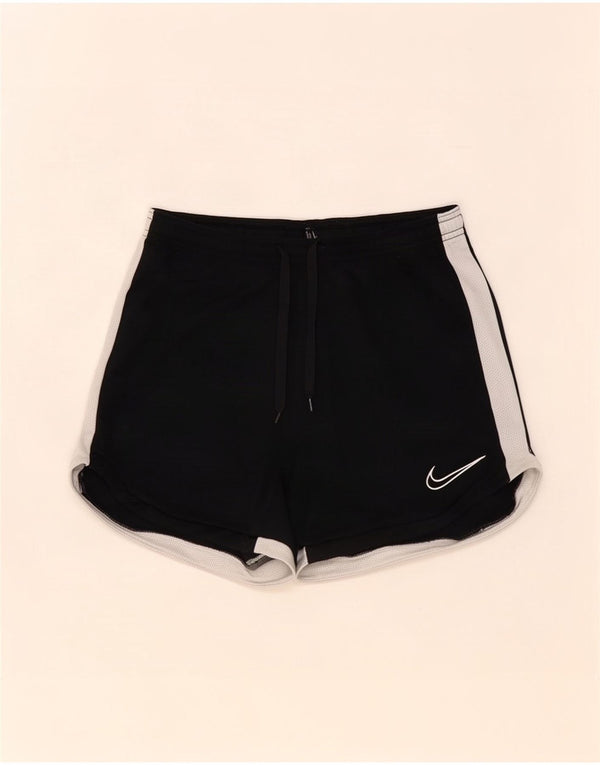Женские спортивные шорты Nike UK 6 XS, черные, полиэстер с цветными блоками