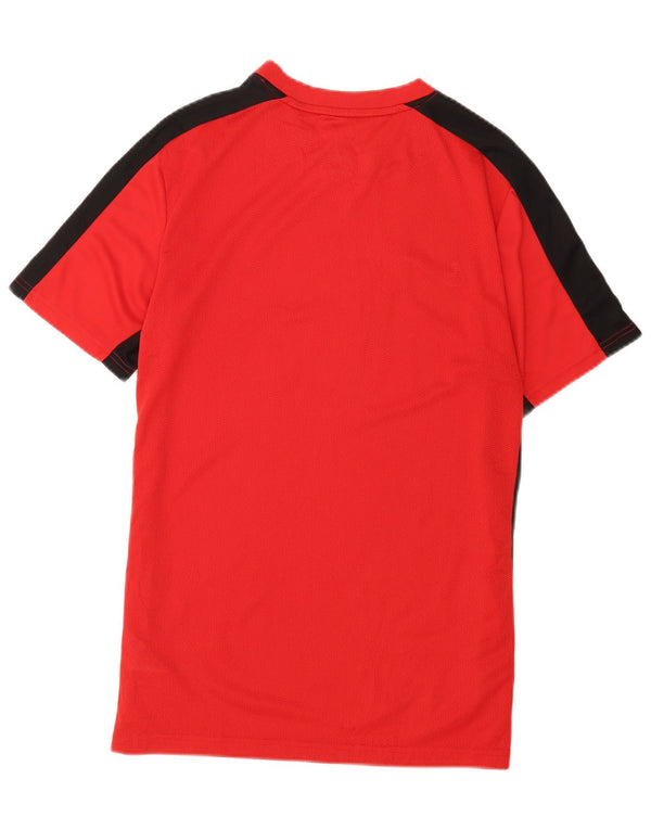 Nike Mens Dri Fit T-Shirt Top Large Red Colourblock Polyester