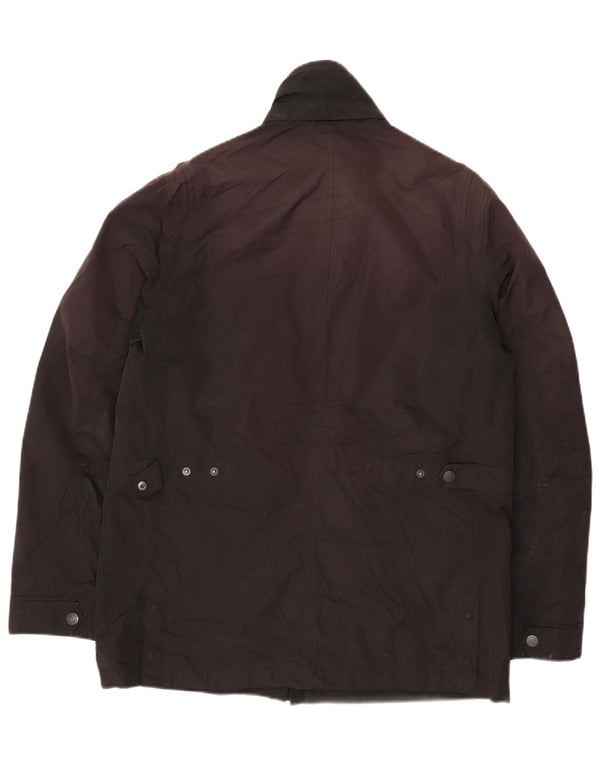 Marks & Spencer Mens Utility Jacket UK 38 Medium Black Polyester
